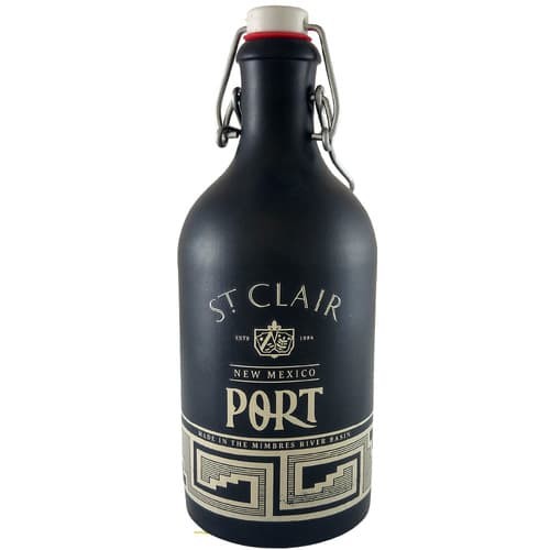 St. Clair New Mexico Port — the wine table.