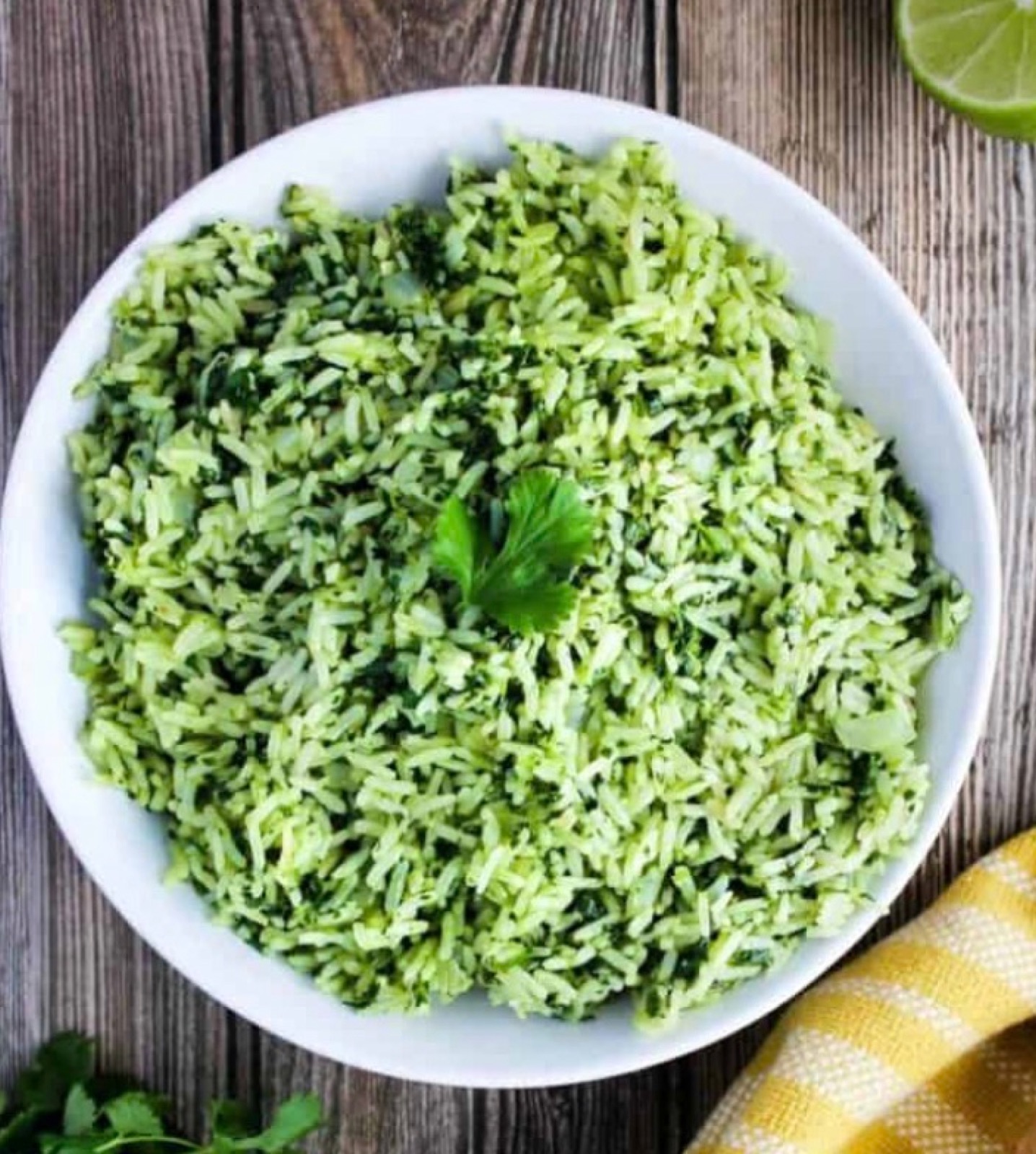 Cilantro-lime rice — The Charro table.