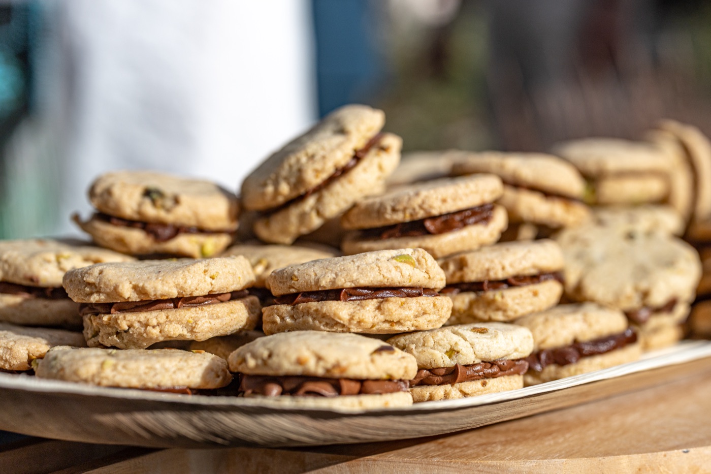 Styled photo representing Net Zero Ranch's sandwich cookies.